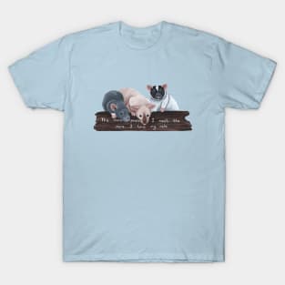 The more people I meet, the more I love my rats! T-Shirt